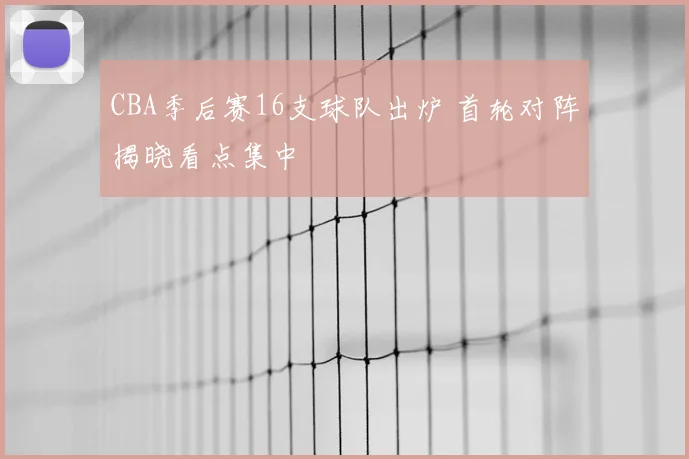 CBA季后赛16支球队出炉 首轮对阵揭晓看点集中